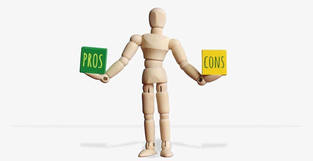 pros cons balance scaled 1